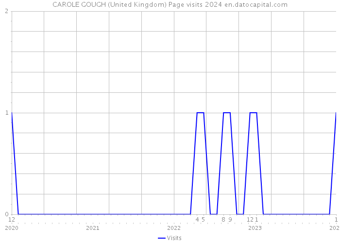 CAROLE GOUGH (United Kingdom) Page visits 2024 