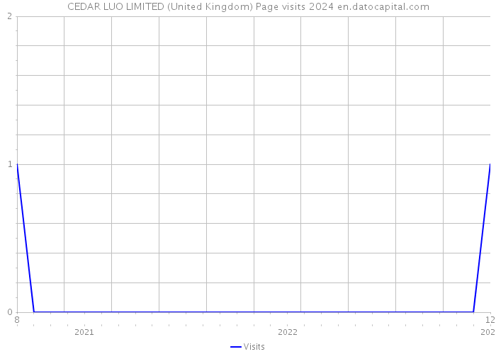 CEDAR LUO LIMITED (United Kingdom) Page visits 2024 