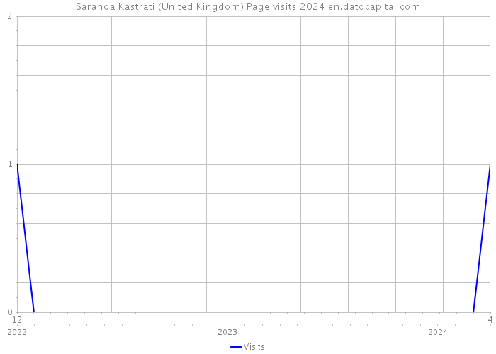 Saranda Kastrati (United Kingdom) Page visits 2024 