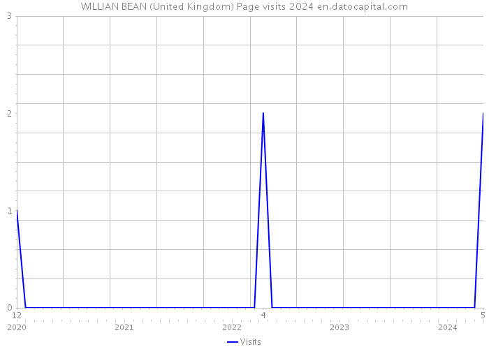 WILLIAN BEAN (United Kingdom) Page visits 2024 