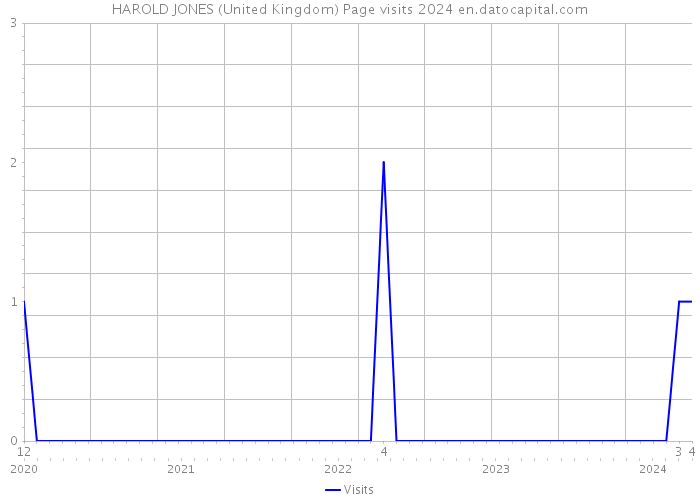 HAROLD JONES (United Kingdom) Page visits 2024 