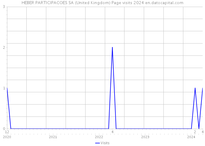 HEBER PARTICIPACOES SA (United Kingdom) Page visits 2024 