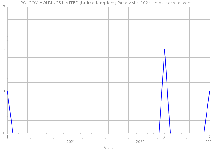POLCOM HOLDINGS LIMITED (United Kingdom) Page visits 2024 