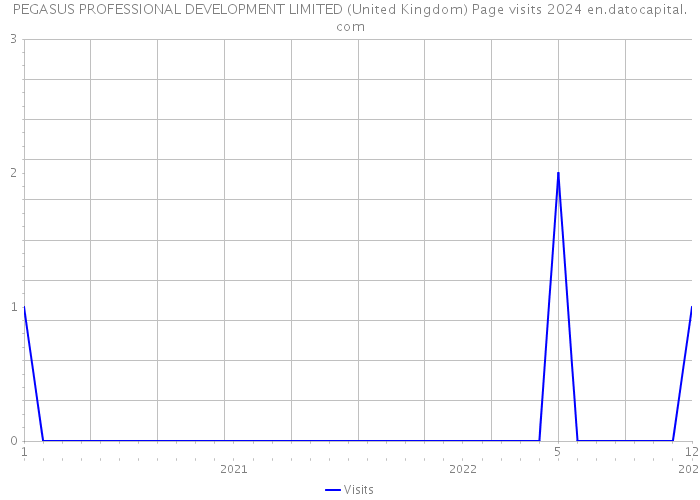 PEGASUS PROFESSIONAL DEVELOPMENT LIMITED (United Kingdom) Page visits 2024 