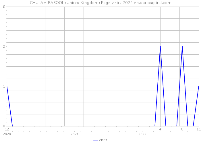 GHULAM RASOOL (United Kingdom) Page visits 2024 