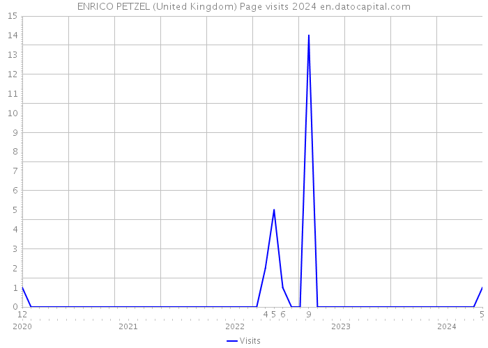 ENRICO PETZEL (United Kingdom) Page visits 2024 