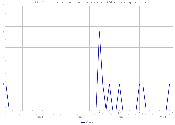 DELO LIMITED (United Kingdom) Page visits 2024 