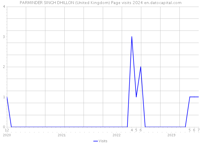 PARMINDER SINGH DHILLON (United Kingdom) Page visits 2024 