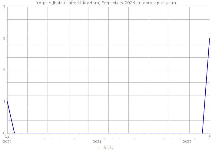 Yogesh Jhala (United Kingdom) Page visits 2024 