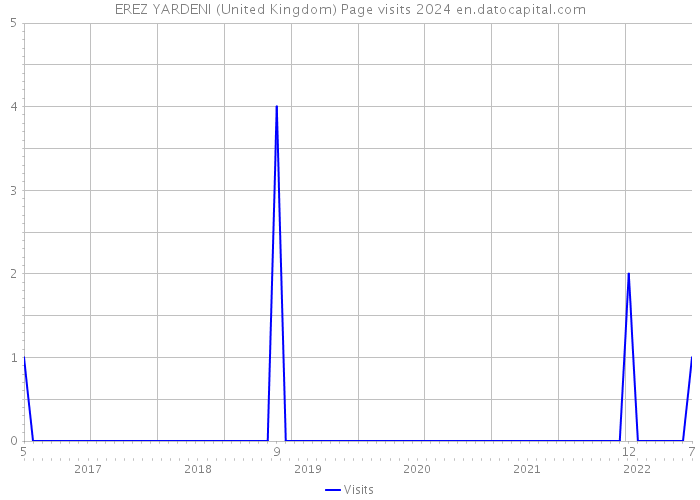 EREZ YARDENI (United Kingdom) Page visits 2024 