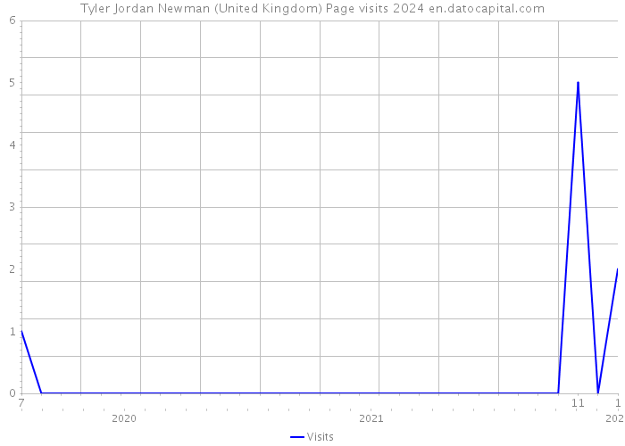 Tyler Jordan Newman (United Kingdom) Page visits 2024 