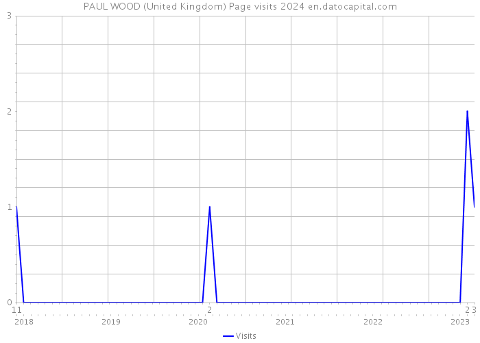 PAUL WOOD (United Kingdom) Page visits 2024 