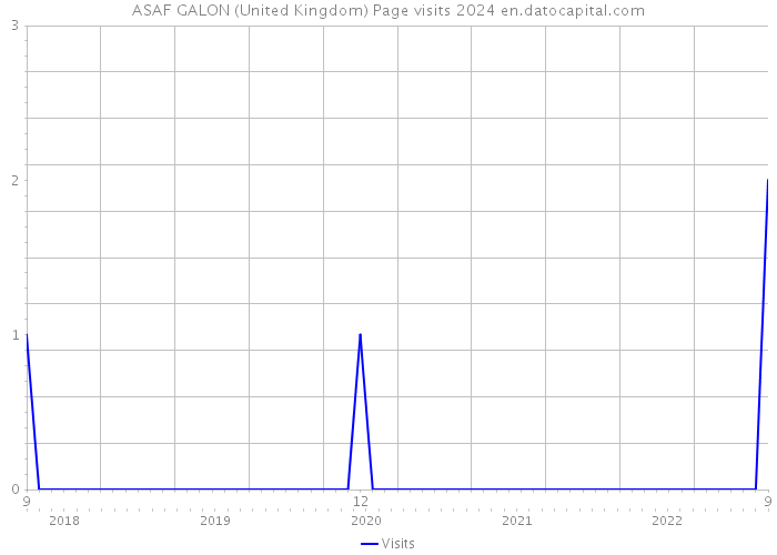 ASAF GALON (United Kingdom) Page visits 2024 