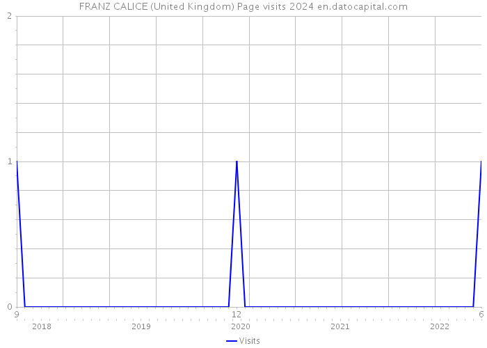 FRANZ CALICE (United Kingdom) Page visits 2024 