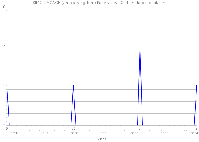 SIMON AGACE (United Kingdom) Page visits 2024 