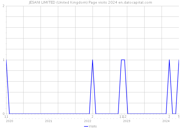 JESANI LIMITED (United Kingdom) Page visits 2024 
