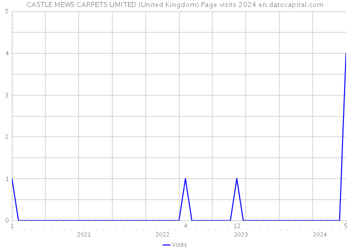 CASTLE MEWS CARPETS LIMITED (United Kingdom) Page visits 2024 