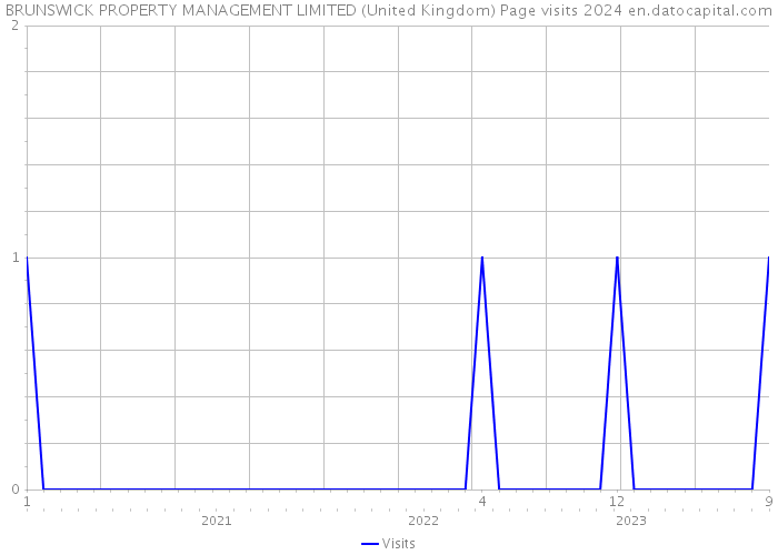 BRUNSWICK PROPERTY MANAGEMENT LIMITED (United Kingdom) Page visits 2024 