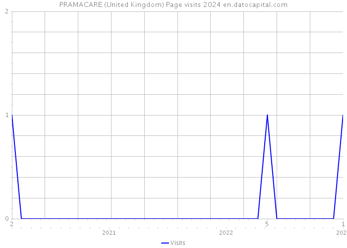 PRAMACARE (United Kingdom) Page visits 2024 