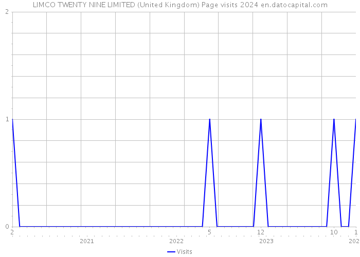 LIMCO TWENTY NINE LIMITED (United Kingdom) Page visits 2024 
