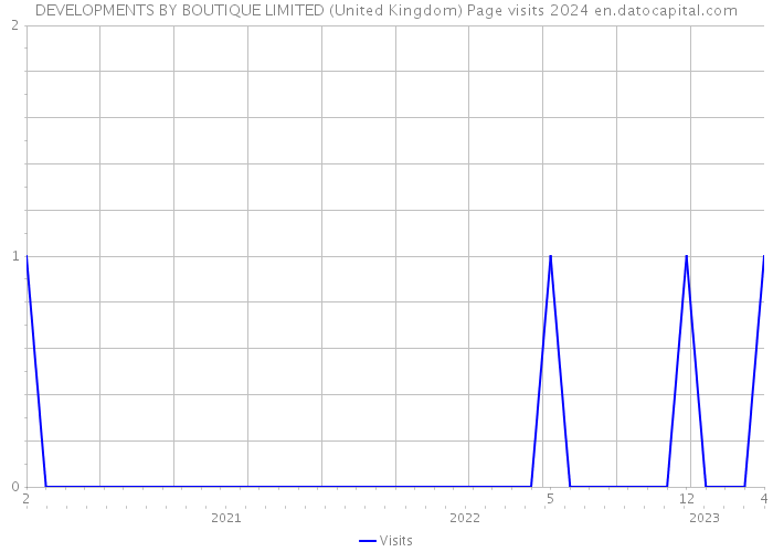 DEVELOPMENTS BY BOUTIQUE LIMITED (United Kingdom) Page visits 2024 