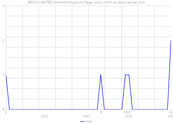 BRIGG LIMITED (United Kingdom) Page visits 2024 