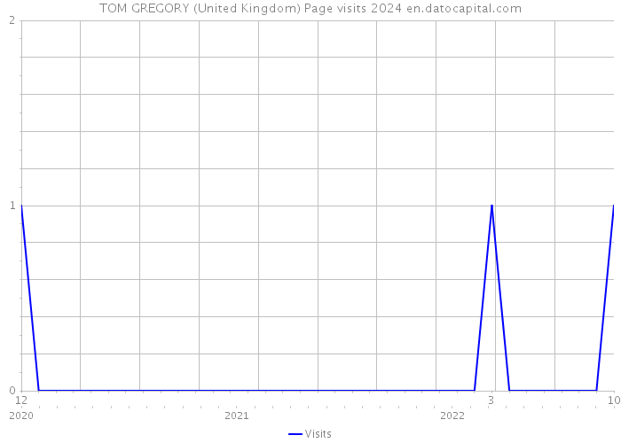 TOM GREGORY (United Kingdom) Page visits 2024 