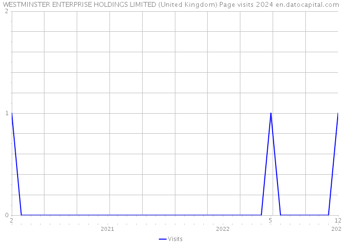 WESTMINSTER ENTERPRISE HOLDINGS LIMITED (United Kingdom) Page visits 2024 
