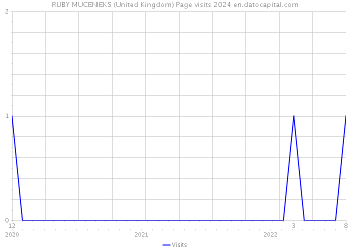 RUBY MUCENIEKS (United Kingdom) Page visits 2024 