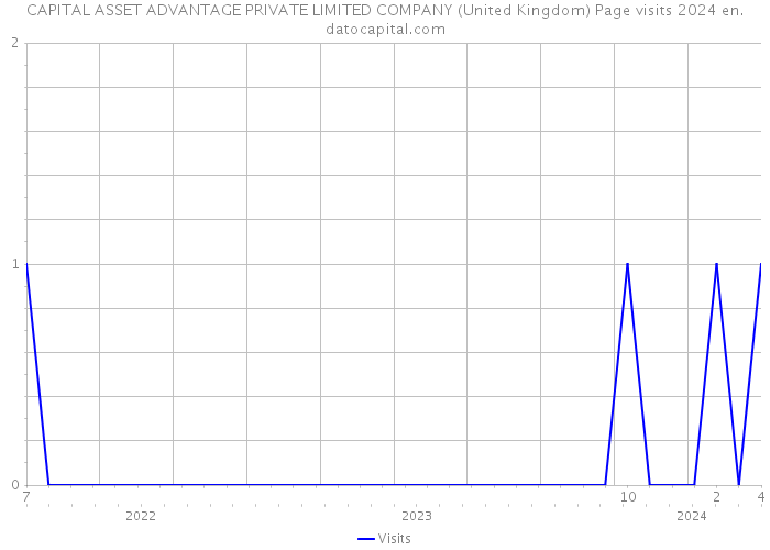 CAPITAL ASSET ADVANTAGE PRIVATE LIMITED COMPANY (United Kingdom) Page visits 2024 