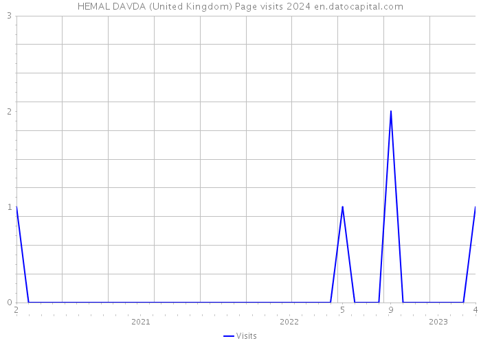 HEMAL DAVDA (United Kingdom) Page visits 2024 