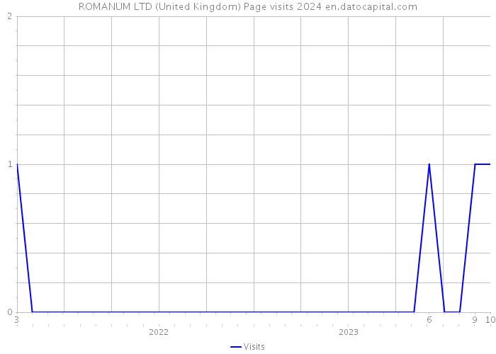 ROMANUM LTD (United Kingdom) Page visits 2024 