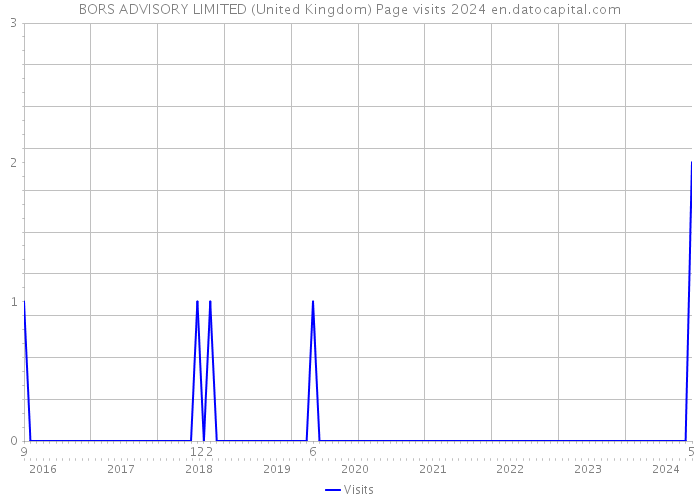 BORS ADVISORY LIMITED (United Kingdom) Page visits 2024 