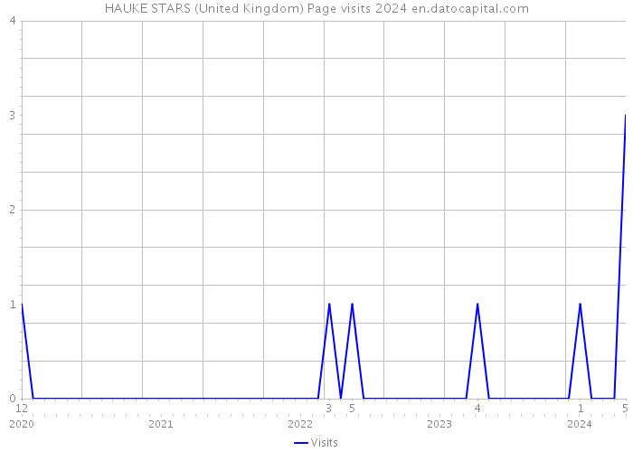 HAUKE STARS (United Kingdom) Page visits 2024 