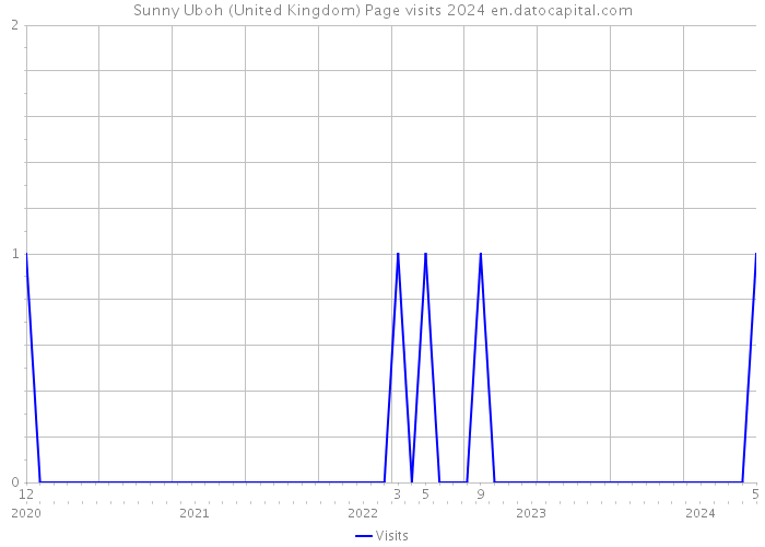 Sunny Uboh (United Kingdom) Page visits 2024 