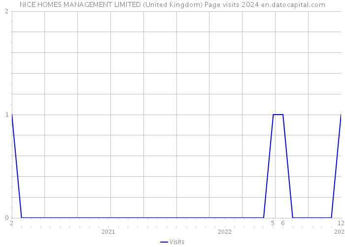 NICE HOMES MANAGEMENT LIMITED (United Kingdom) Page visits 2024 