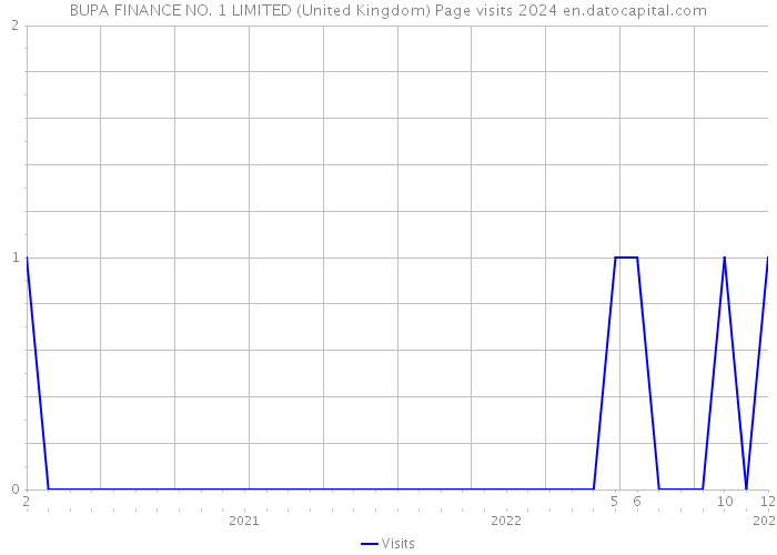BUPA FINANCE NO. 1 LIMITED (United Kingdom) Page visits 2024 