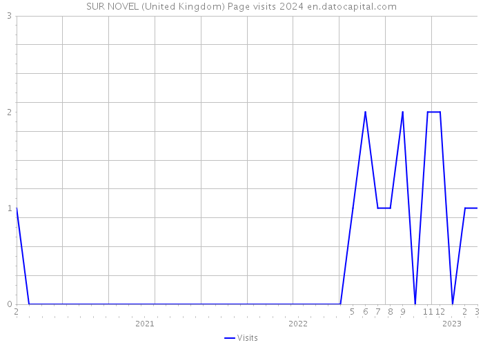 SUR NOVEL (United Kingdom) Page visits 2024 