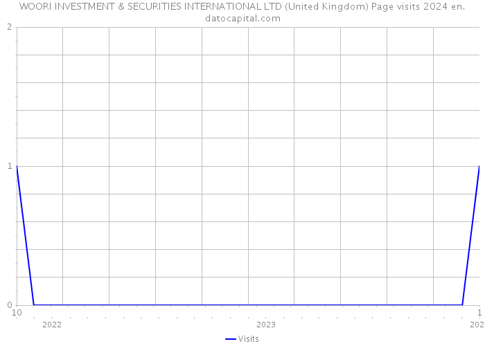 WOORI INVESTMENT & SECURITIES INTERNATIONAL LTD (United Kingdom) Page visits 2024 