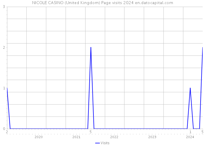 NICOLE CASINO (United Kingdom) Page visits 2024 