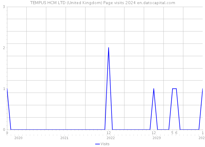TEMPUS HCM LTD (United Kingdom) Page visits 2024 