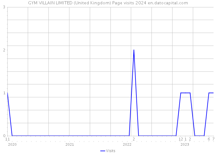 GYM VILLAIN LIMITED (United Kingdom) Page visits 2024 