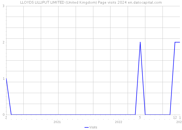 LLOYDS LILLIPUT LIMITED (United Kingdom) Page visits 2024 