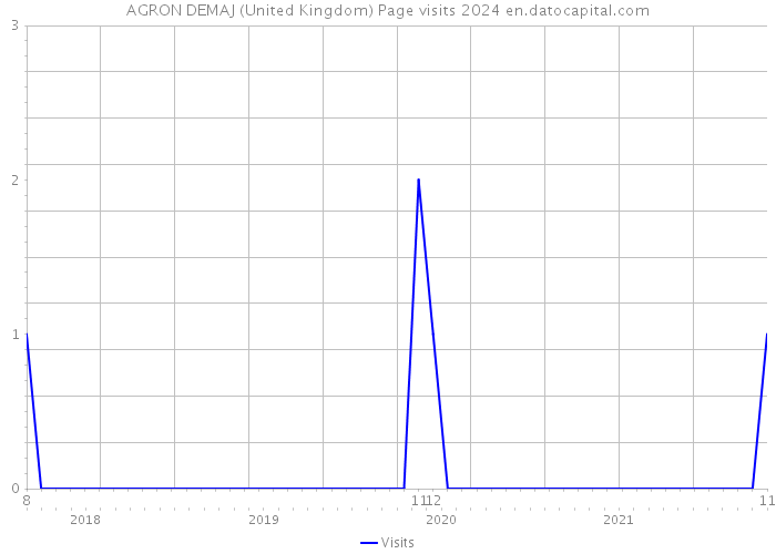 AGRON DEMAJ (United Kingdom) Page visits 2024 