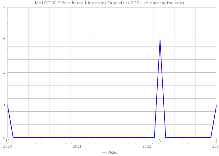 MALCOLM SYM (United Kingdom) Page visits 2024 