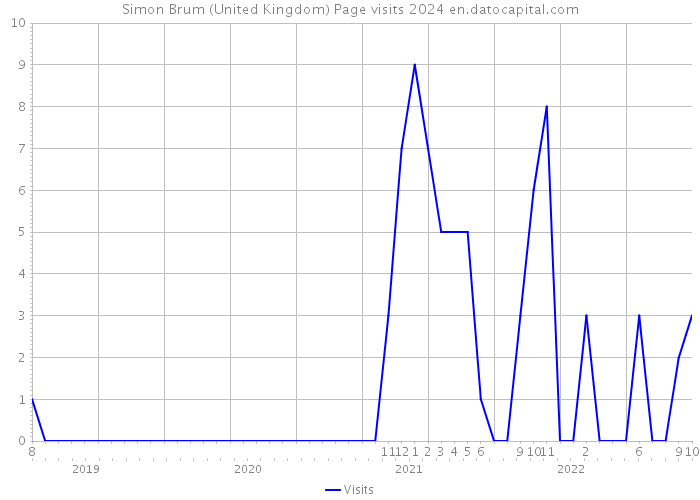 Simon Brum (United Kingdom) Page visits 2024 