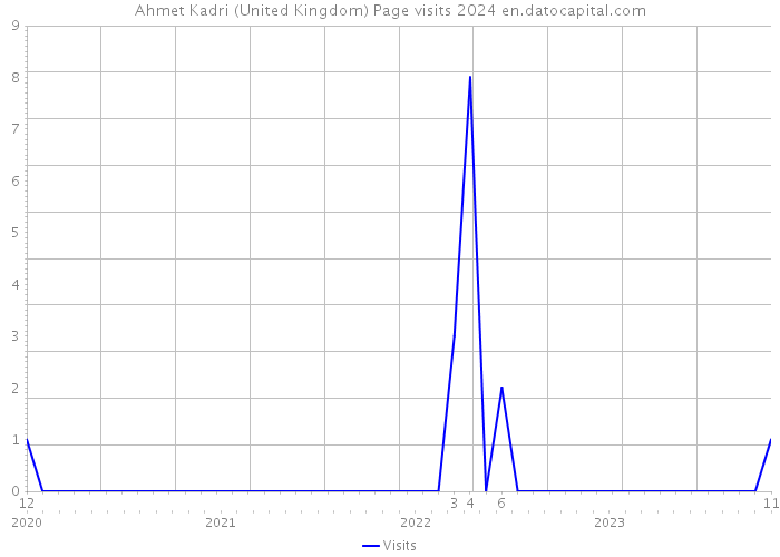 Ahmet Kadri (United Kingdom) Page visits 2024 