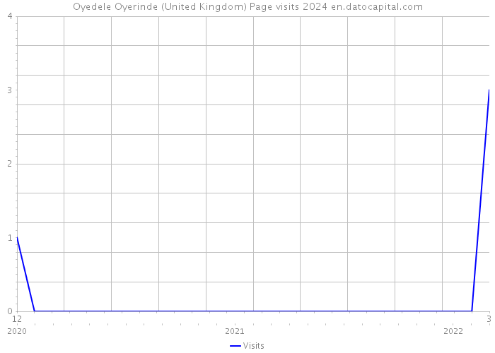 Oyedele Oyerinde (United Kingdom) Page visits 2024 