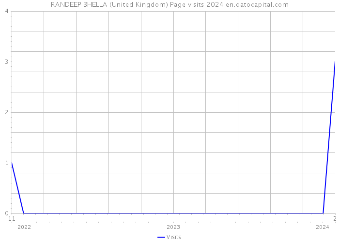 RANDEEP BHELLA (United Kingdom) Page visits 2024 