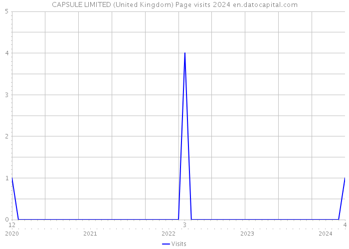 CAPSULE LIMITED (United Kingdom) Page visits 2024 